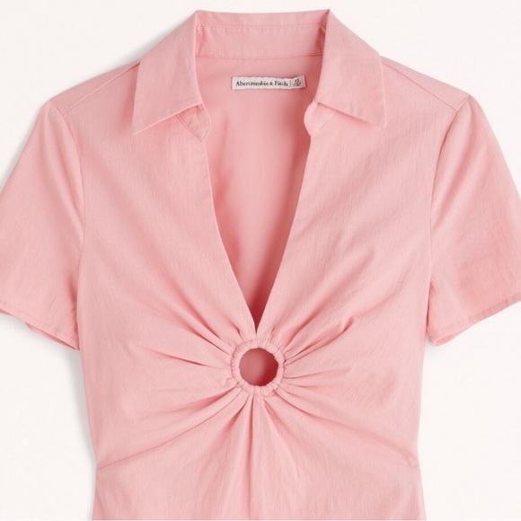 Abercrombie & Fitch Bubblegum Pink
O-Ring Shirt Dress S - Picture 2 of 3